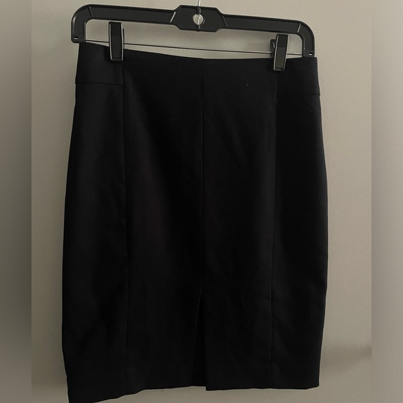 H&M Navy Blue Front Slit Pencil Skirt Size 6 - Picture 2 of 8